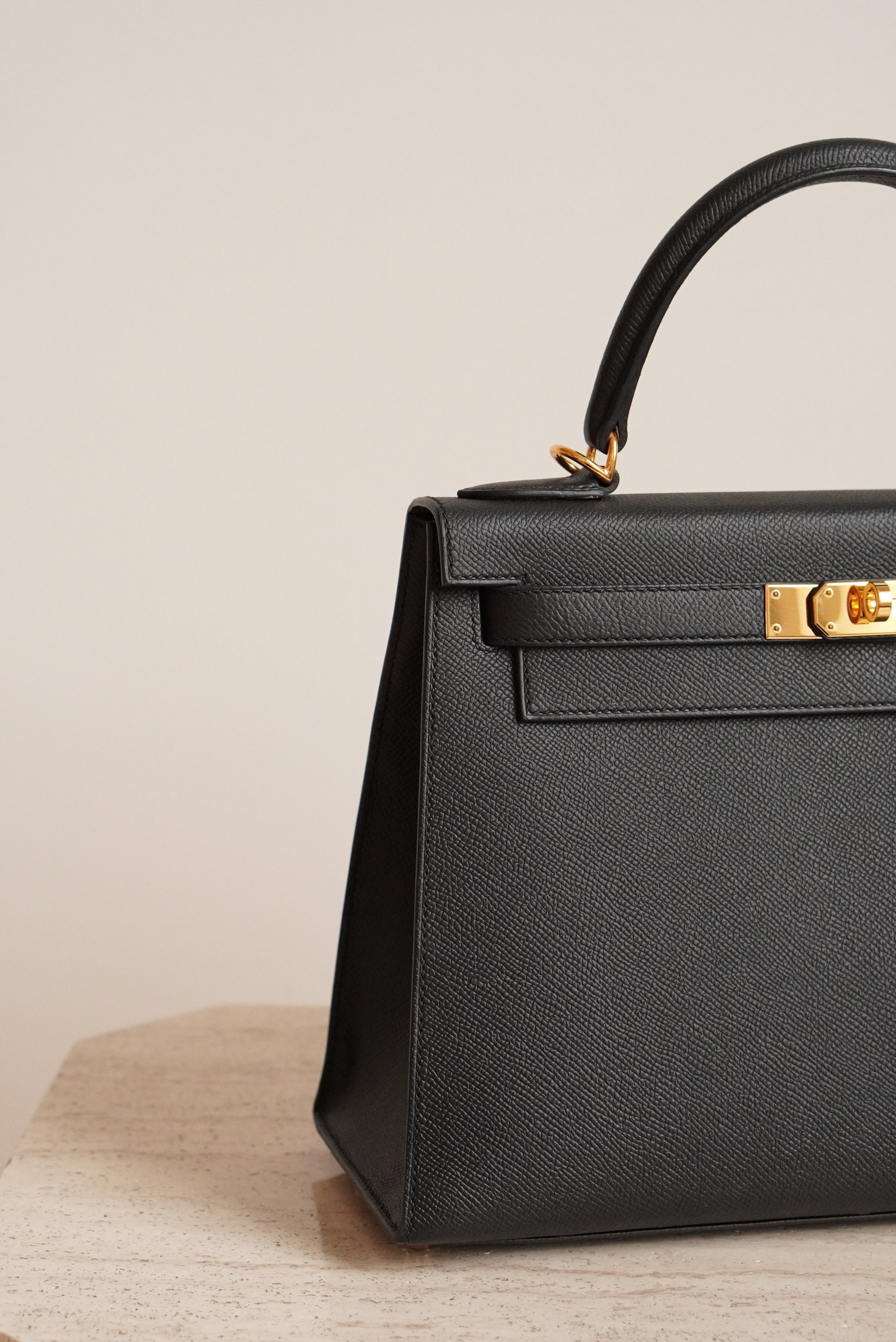 HERMÈS KELLY 28 SELLIER EPSOM | NOIR