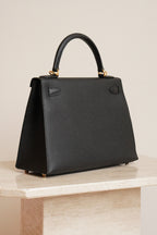 HERMÈS KELLY 28 SELLIER EPSOM | NOIR