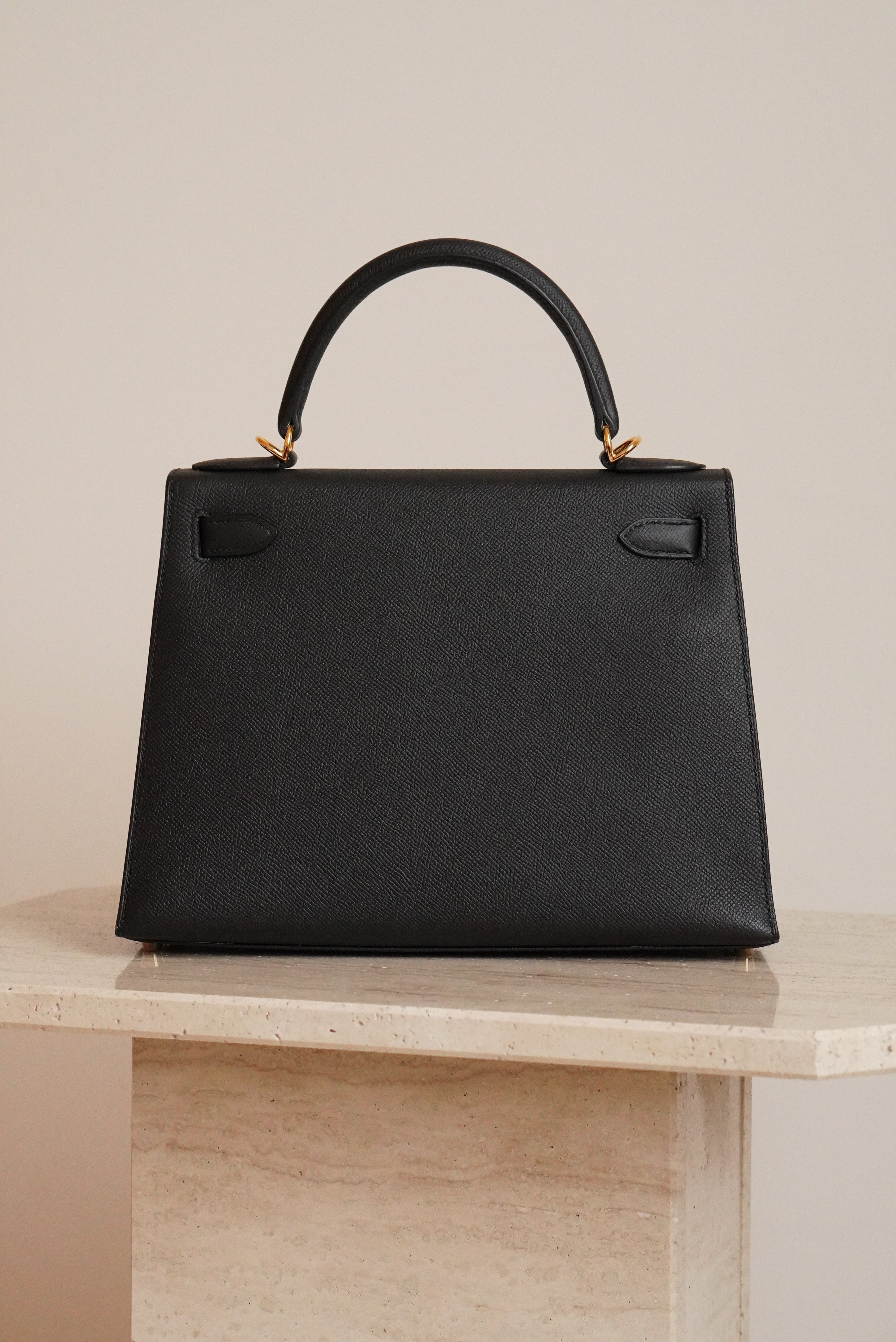 HERMÈS KELLY 28 SELLIER EPSOM | NOIR