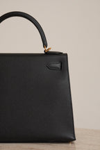HERMÈS KELLY 28 SELLIER EPSOM | NOIR