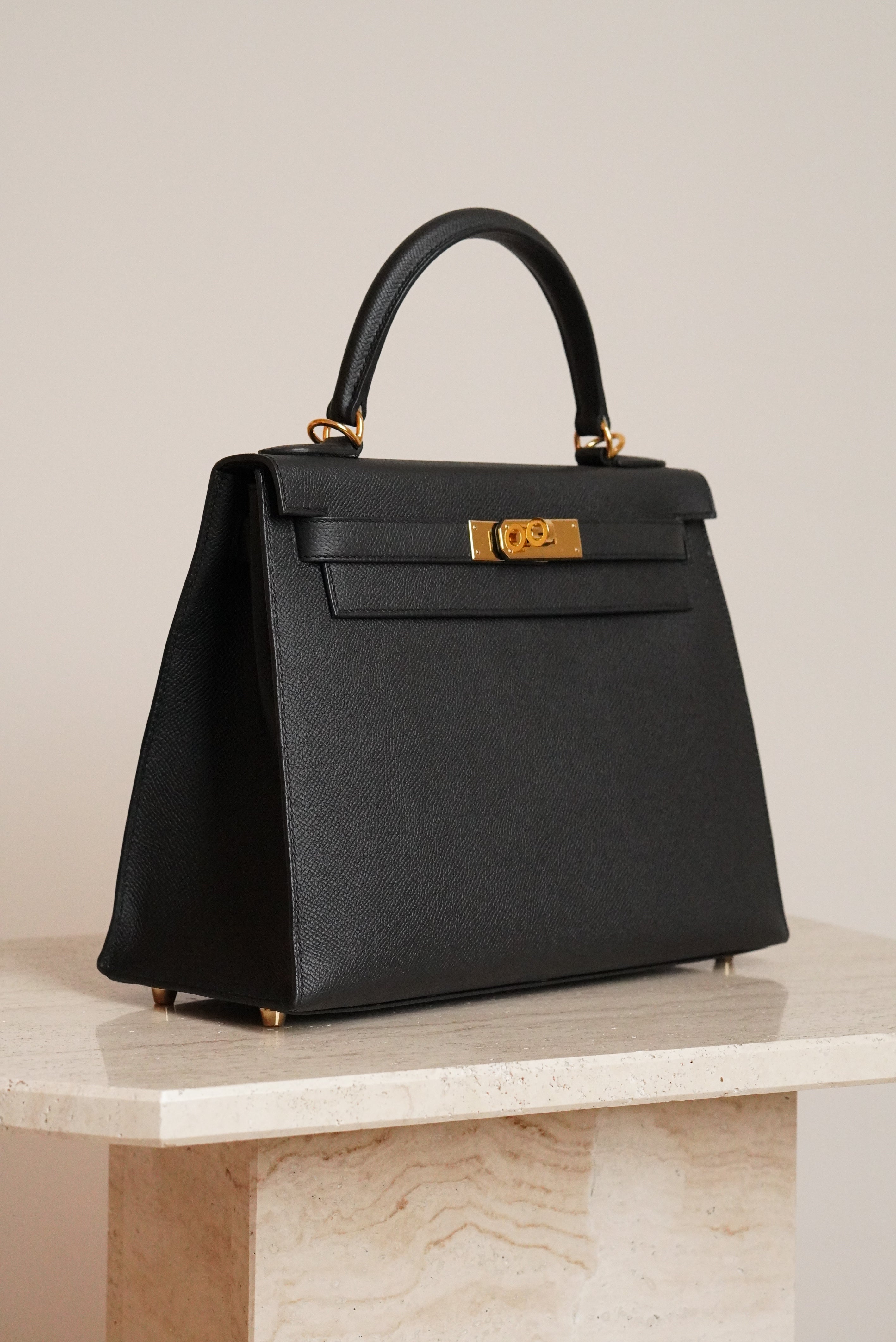 HERMÈS KELLY 28 SELLIER EPSOM | NOIR