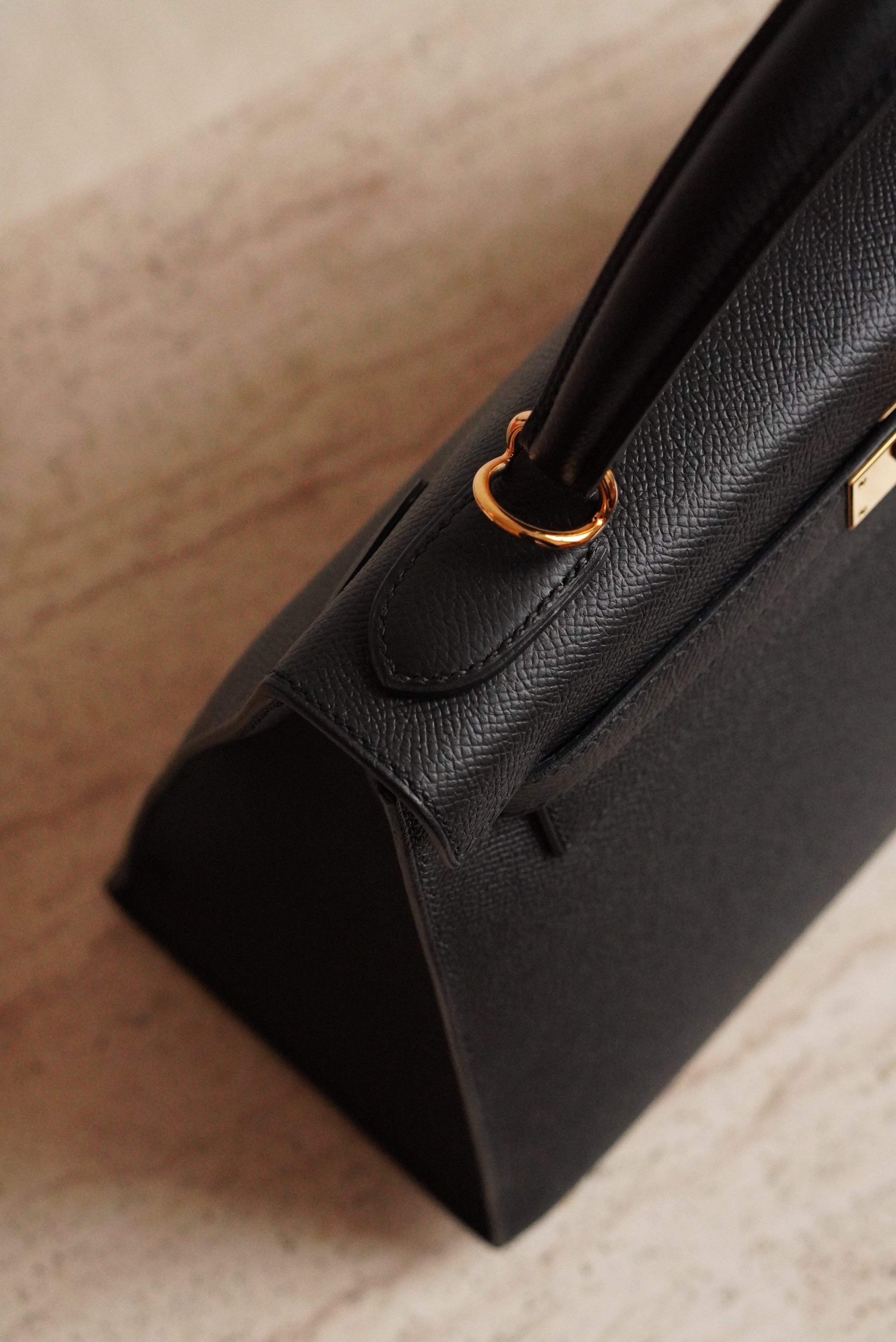 HERMÈS KELLY 28 SELLIER EPSOM | NOIR