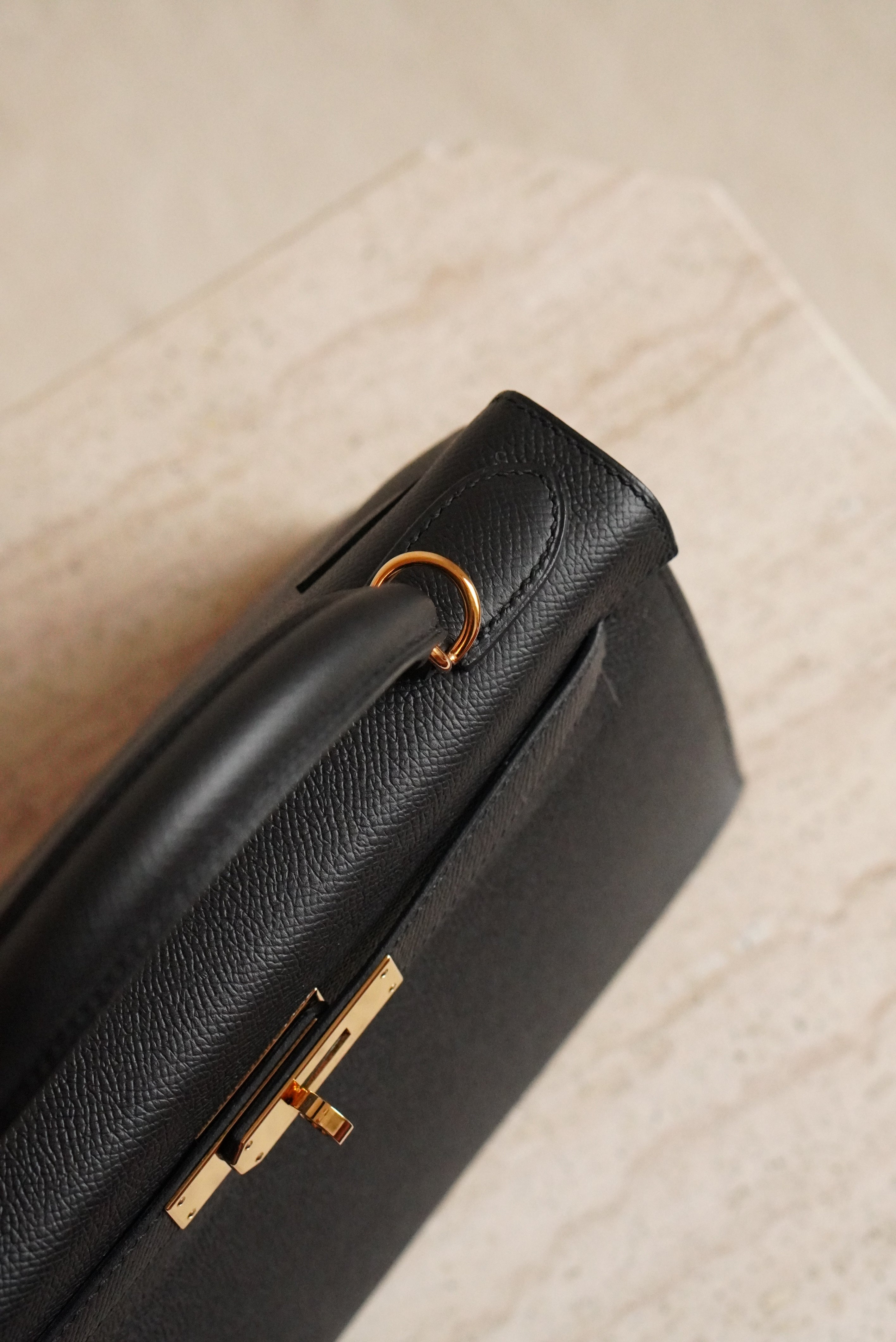 HERMÈS KELLY 28 SELLIER EPSOM | NOIR