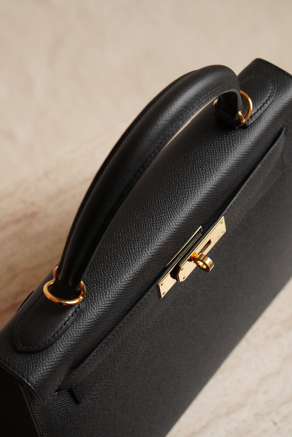 HERMÈS KELLY 28 SELLIER EPSOM | NOIR