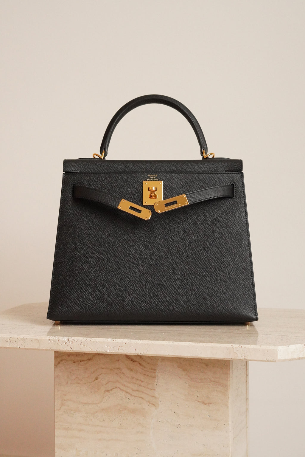HERMÈS KELLY 28 SELLIER EPSOM | NOIR