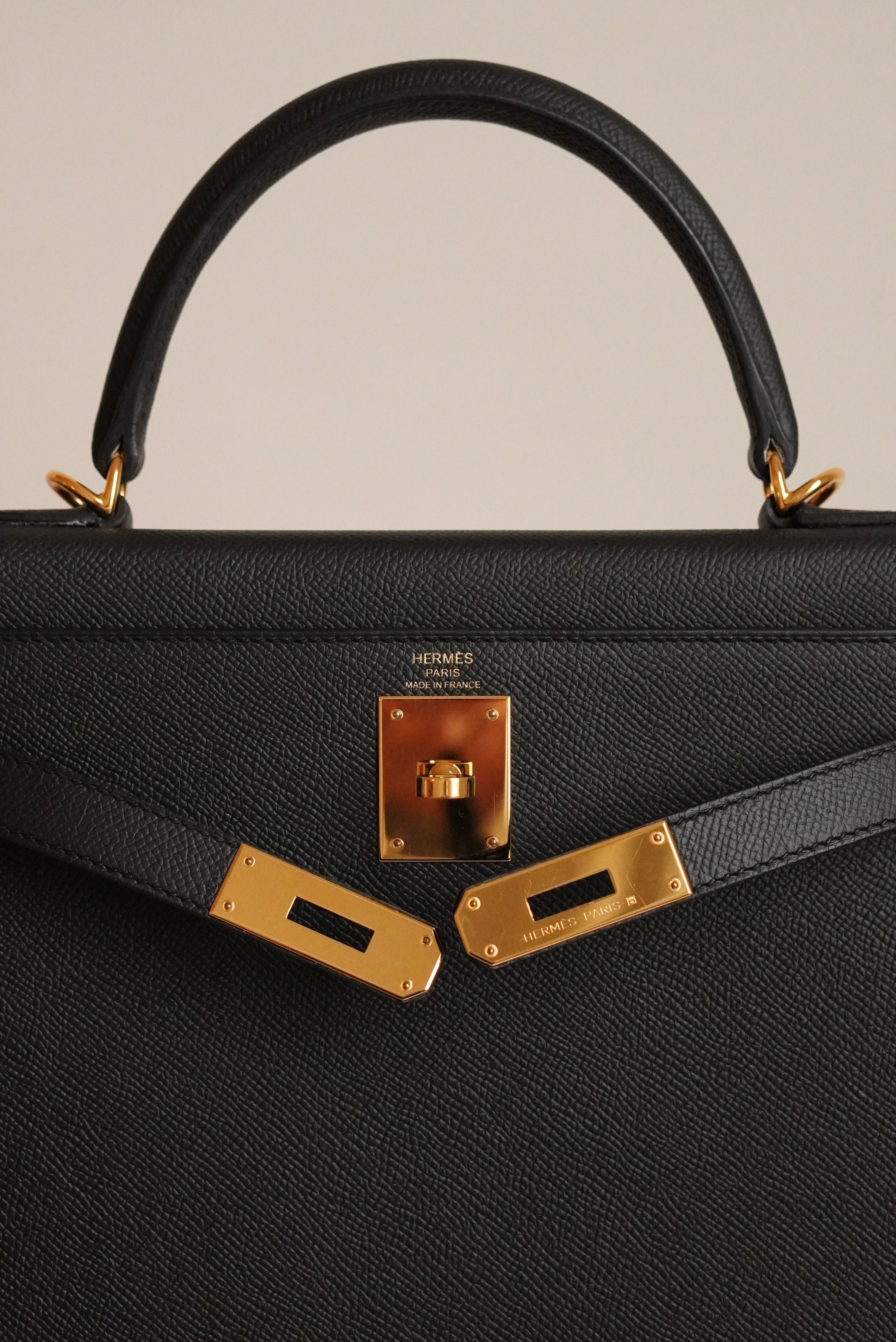 HERMÈS KELLY 28 SELLIER EPSOM | NOIR