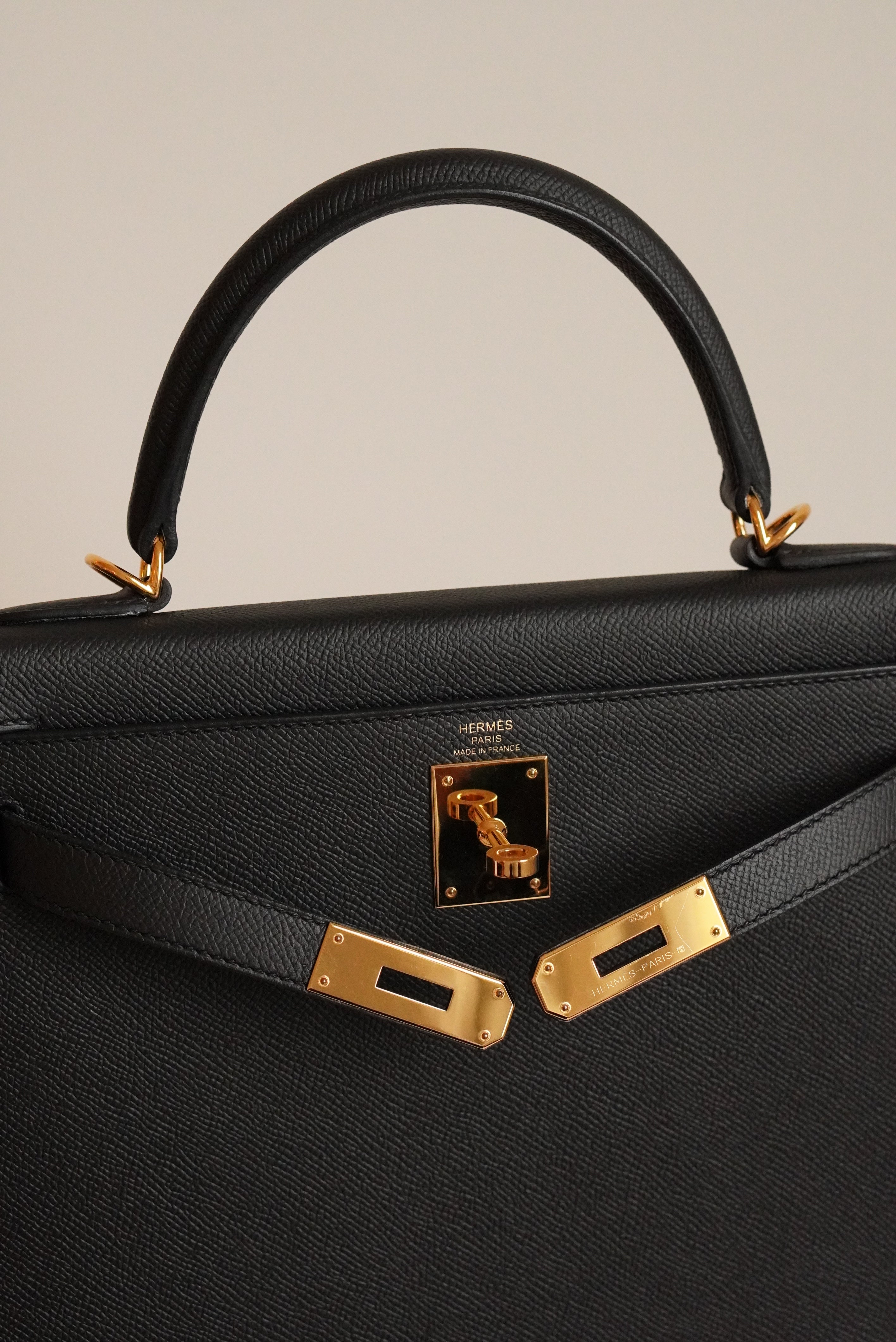 HERMÈS KELLY 28 SELLIER EPSOM | NOIR