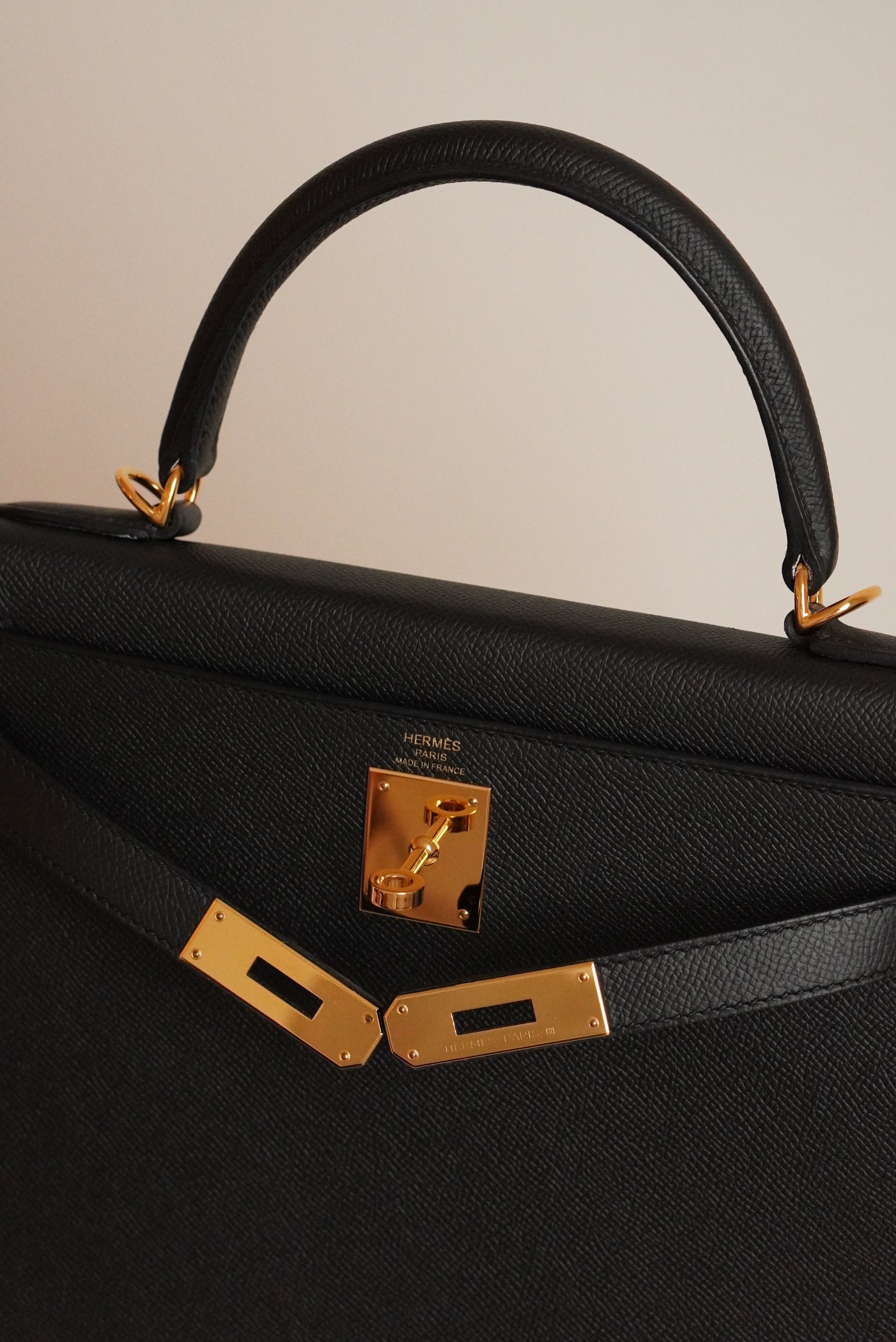 HERMÈS KELLY 28 SELLIER EPSOM | NOIR