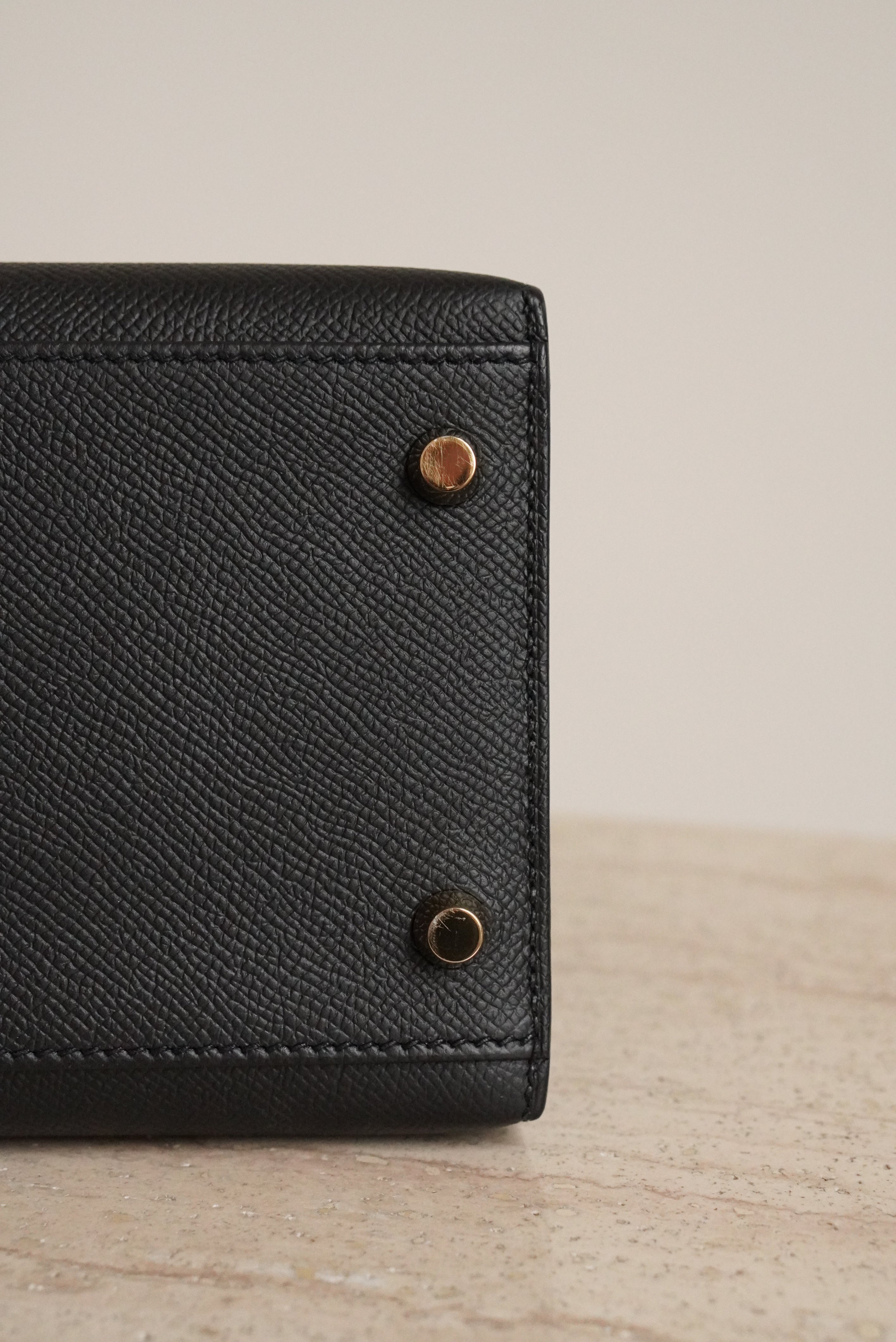 HERMÈS KELLY 28 SELLIER EPSOM | NOIR