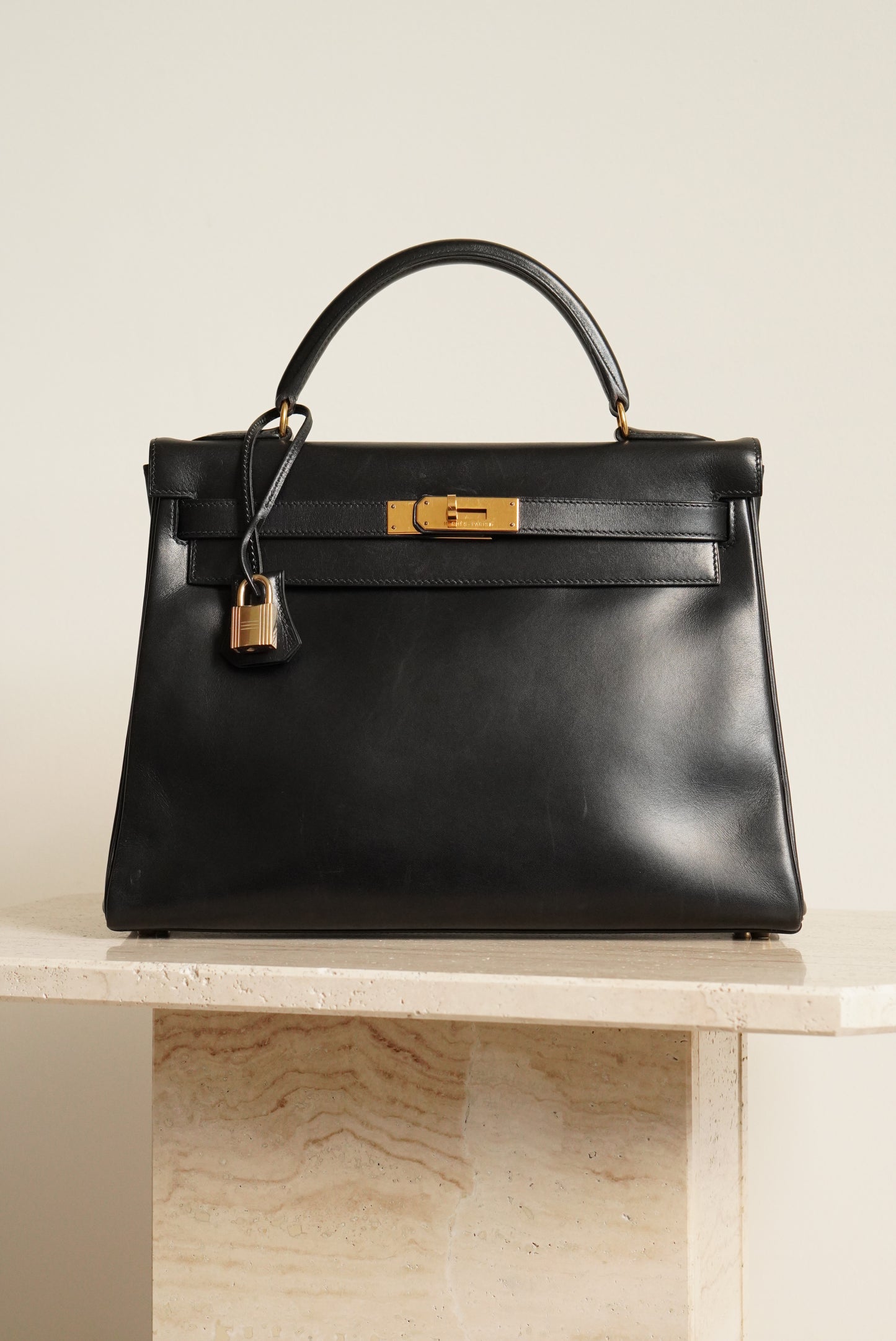 HERMÈS KELLY 32 RETOURNE BOX | BLACK