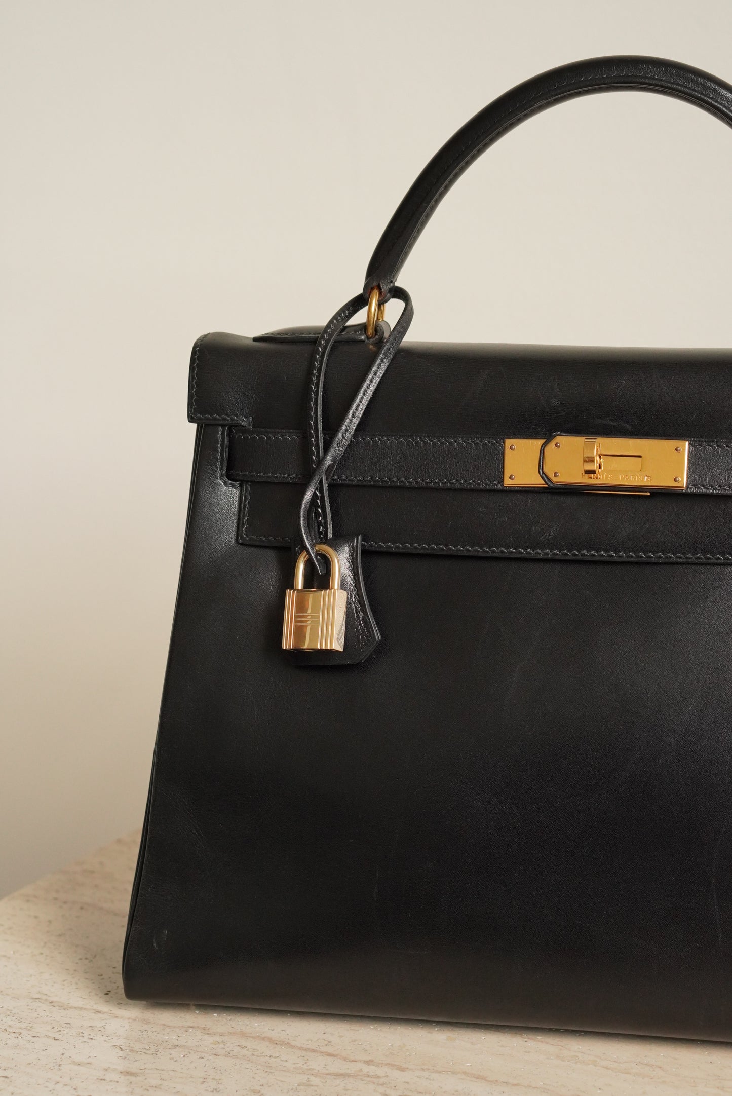HERMÈS KELLY 32 RETOURNE BOX | BLACK