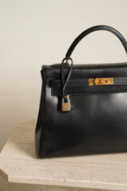 HERMÈS KELLY 32 RETOURNE BOX | BLACK