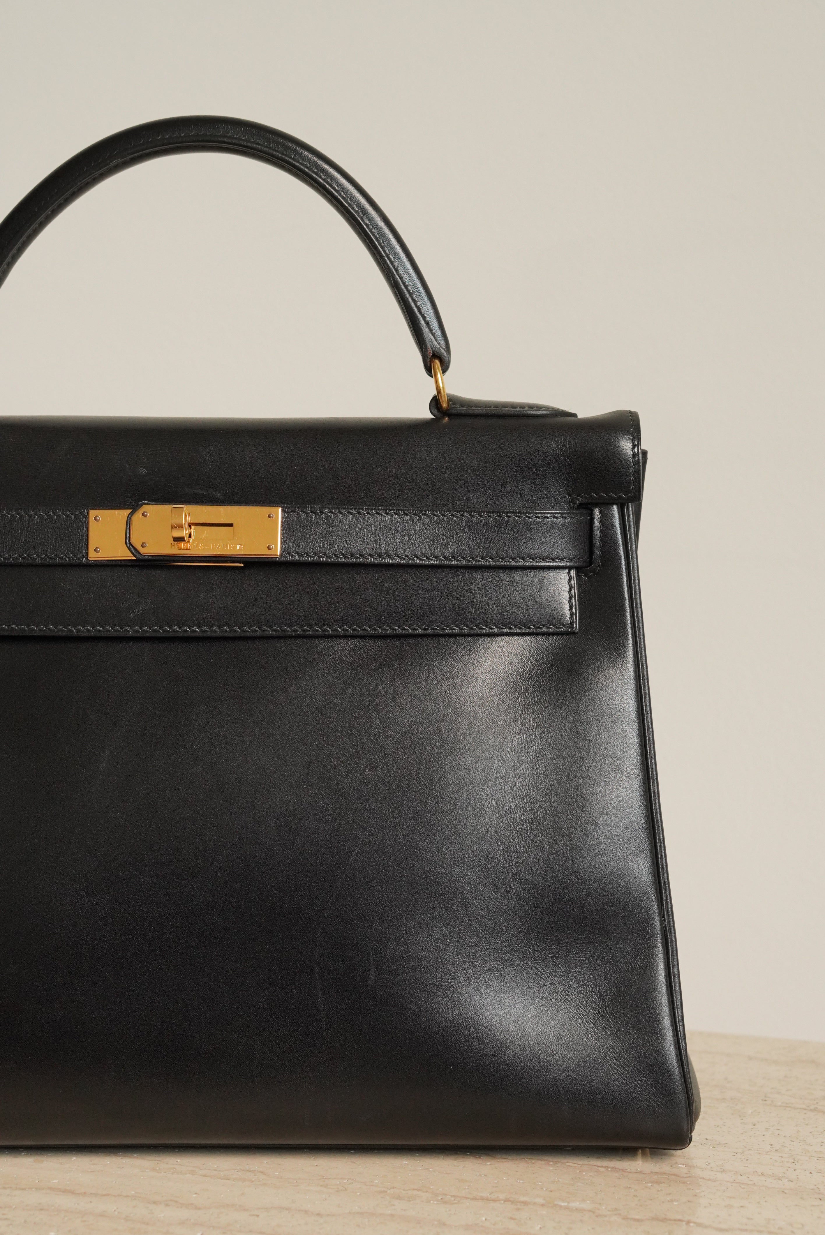 HERMÈS KELLY 32 RETOURNE BOX | BLACK