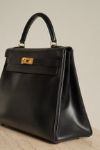 HERMÈS KELLY 32 RETOURNE BOX | BLACK
