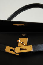 HERMÈS KELLY 32 RETOURNE BOX | BLACK