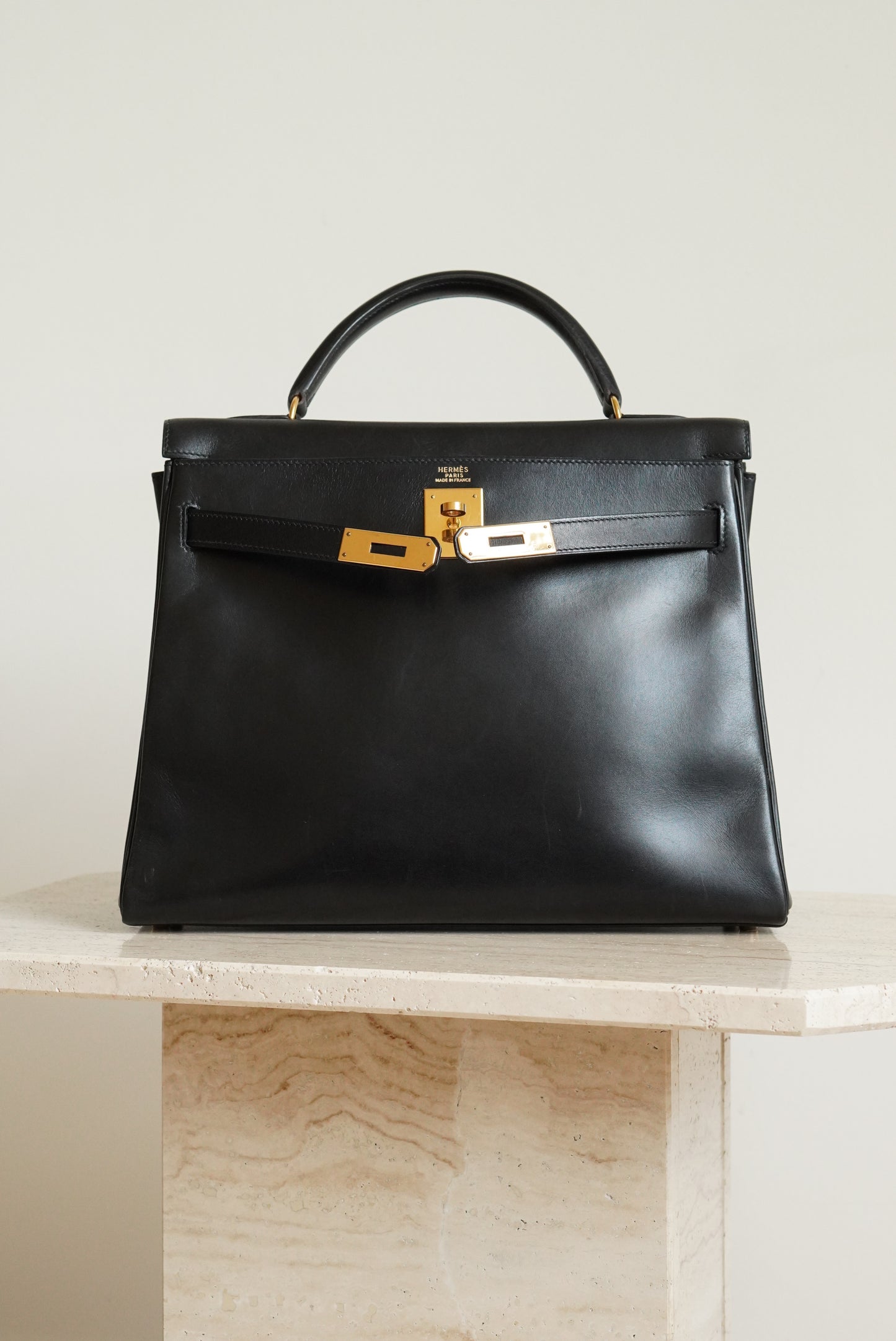 HERMÈS KELLY 32 RETOURNE BOX | BLACK