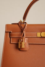 HERMÈS KELLY 32 SELLIER EPSOM | GOLD