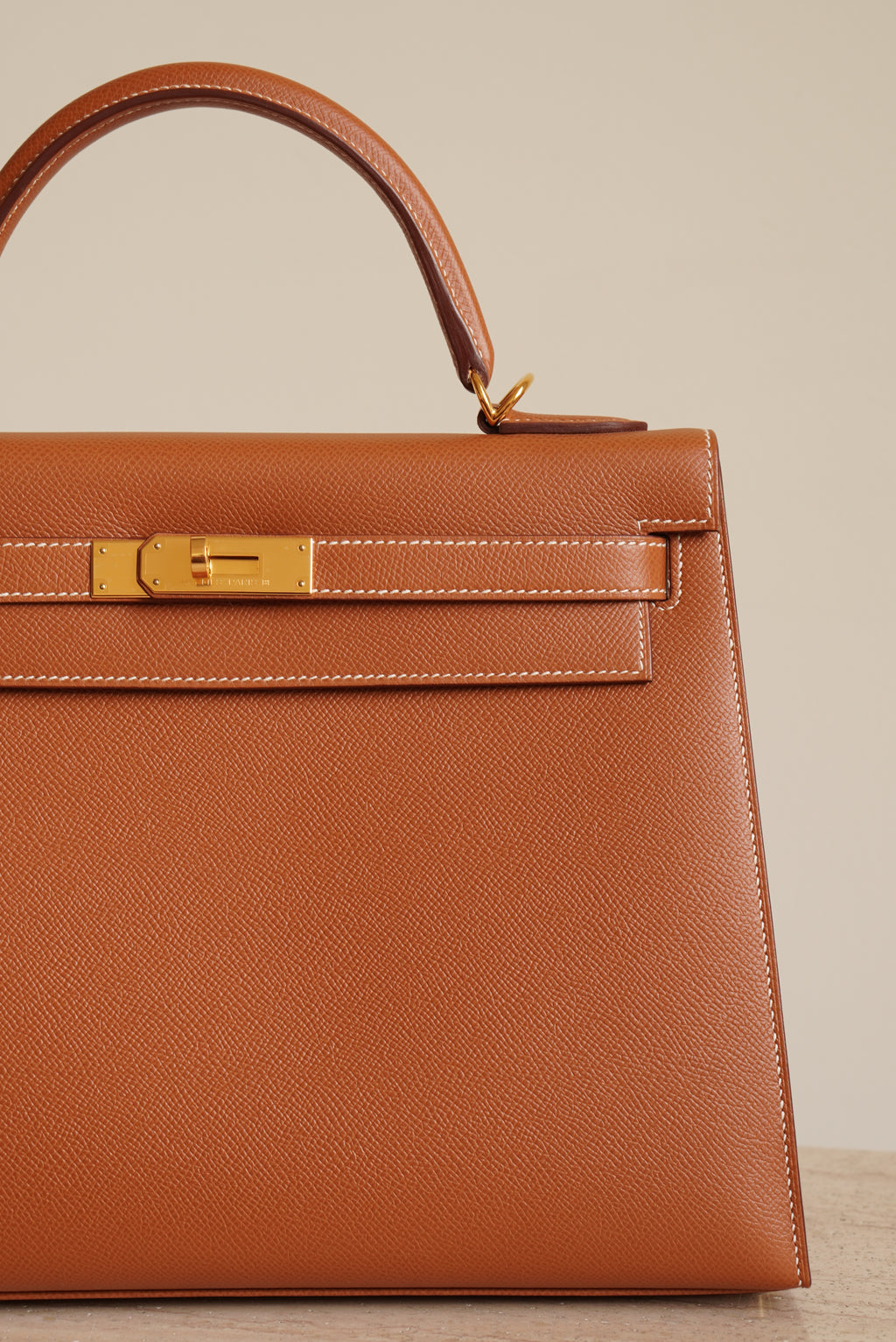 HERMÈS KELLY 32 SELLIER EPSOM | GOLD