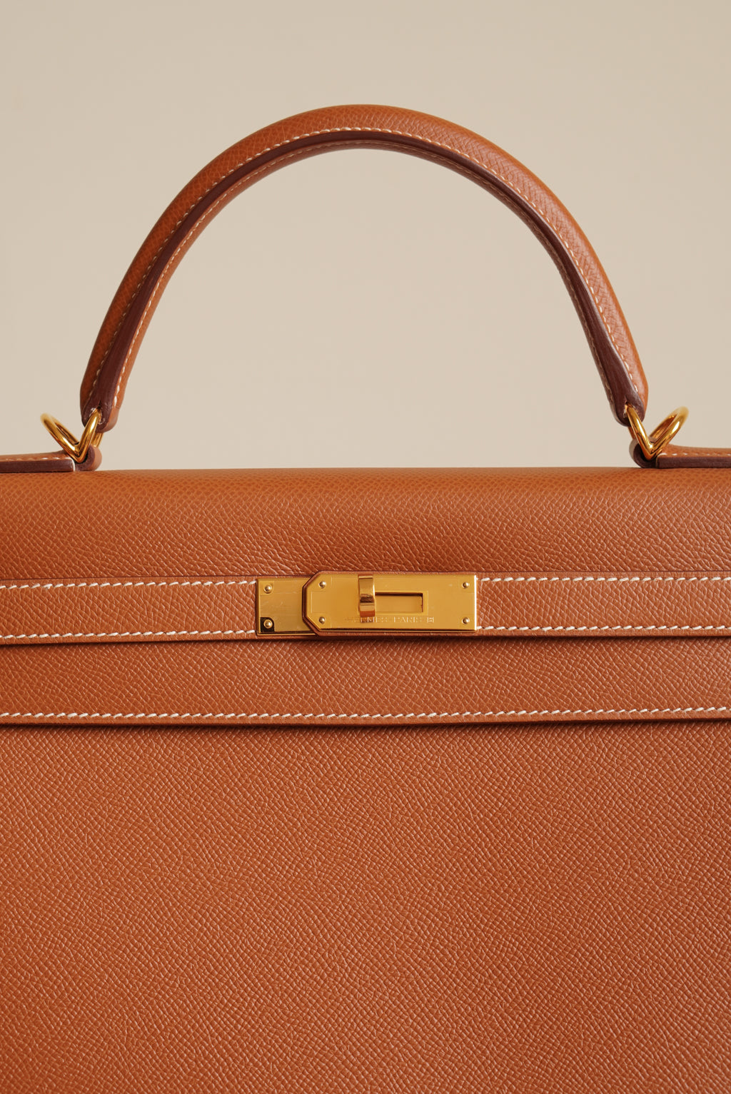 HERMÈS KELLY 32 SELLIER EPSOM | GOLD