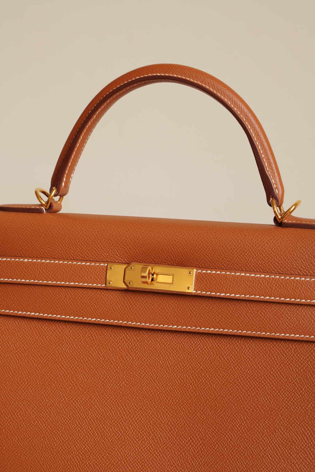 HERMÈS KELLY 32 SELLIER EPSOM | GOLD