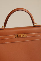 HERMÈS KELLY 32 SELLIER EPSOM | GOLD