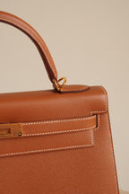 HERMÈS KELLY 32 SELLIER EPSOM | GOLD
