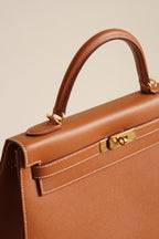 HERMÈS KELLY 32 SELLIER EPSOM | GOLD
