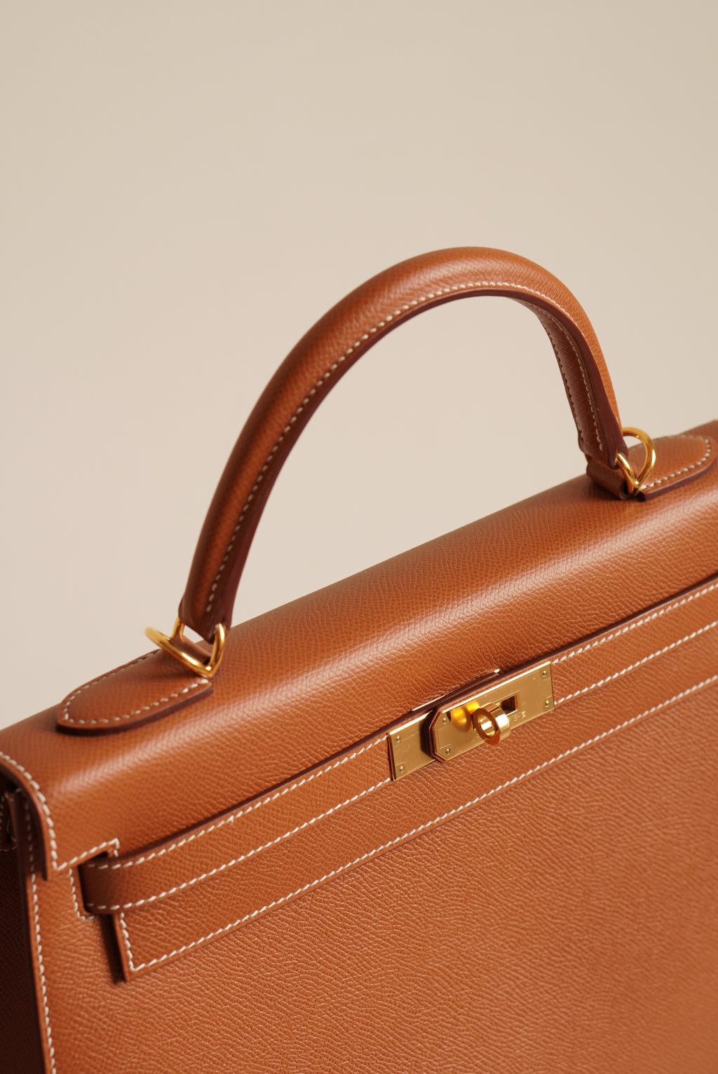 HERMÈS KELLY 32 SELLIER EPSOM | GOLD