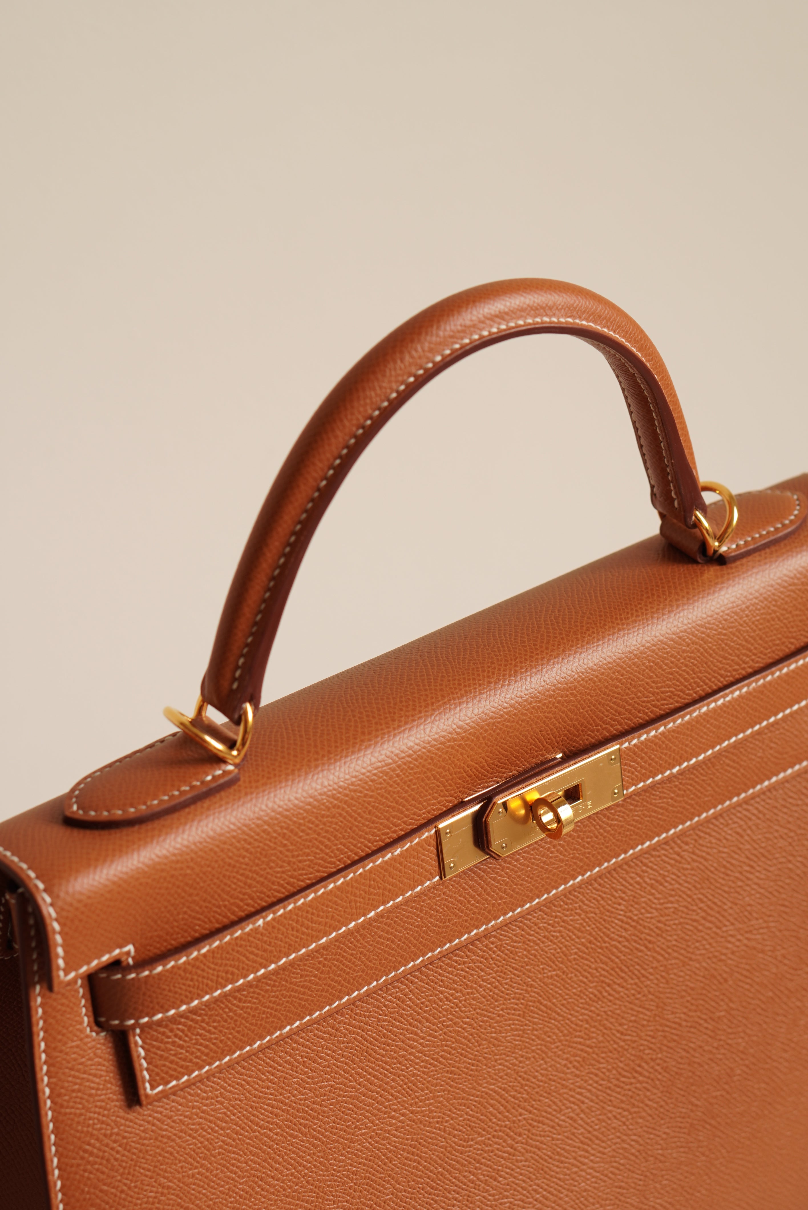 HERMÈS KELLY 32 SELLIER EPSOM | GOLD