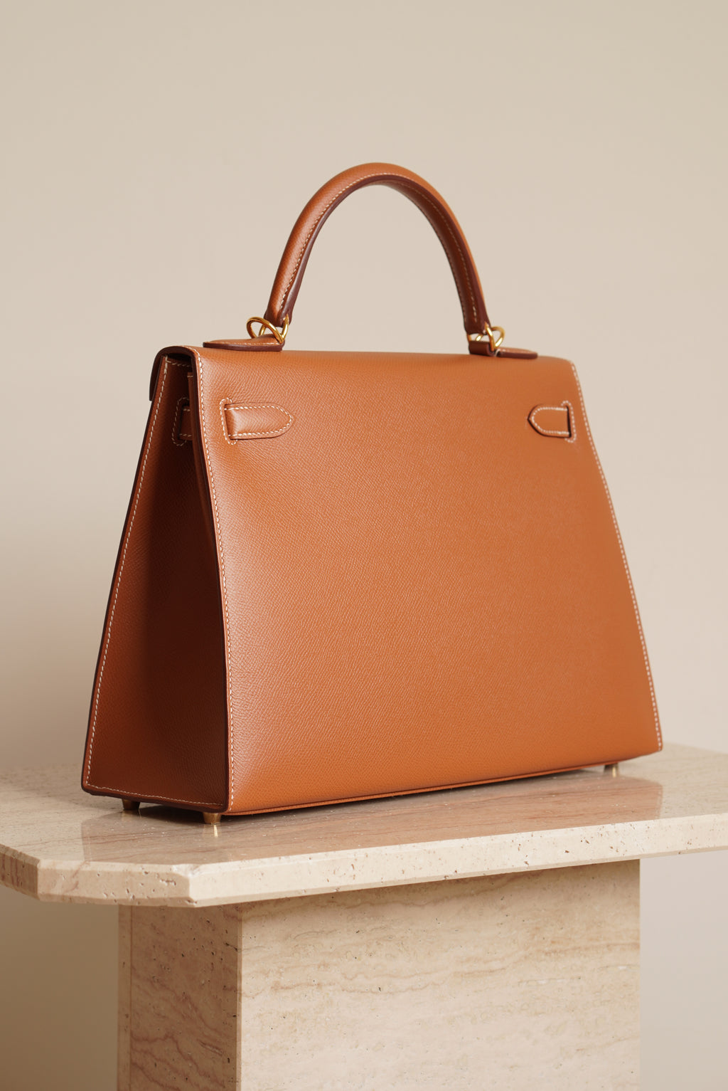 HERMÈS KELLY 32 SELLIER EPSOM | GOLD