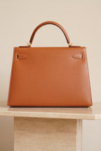 HERMÈS KELLY 32 SELLIER EPSOM | GOLD