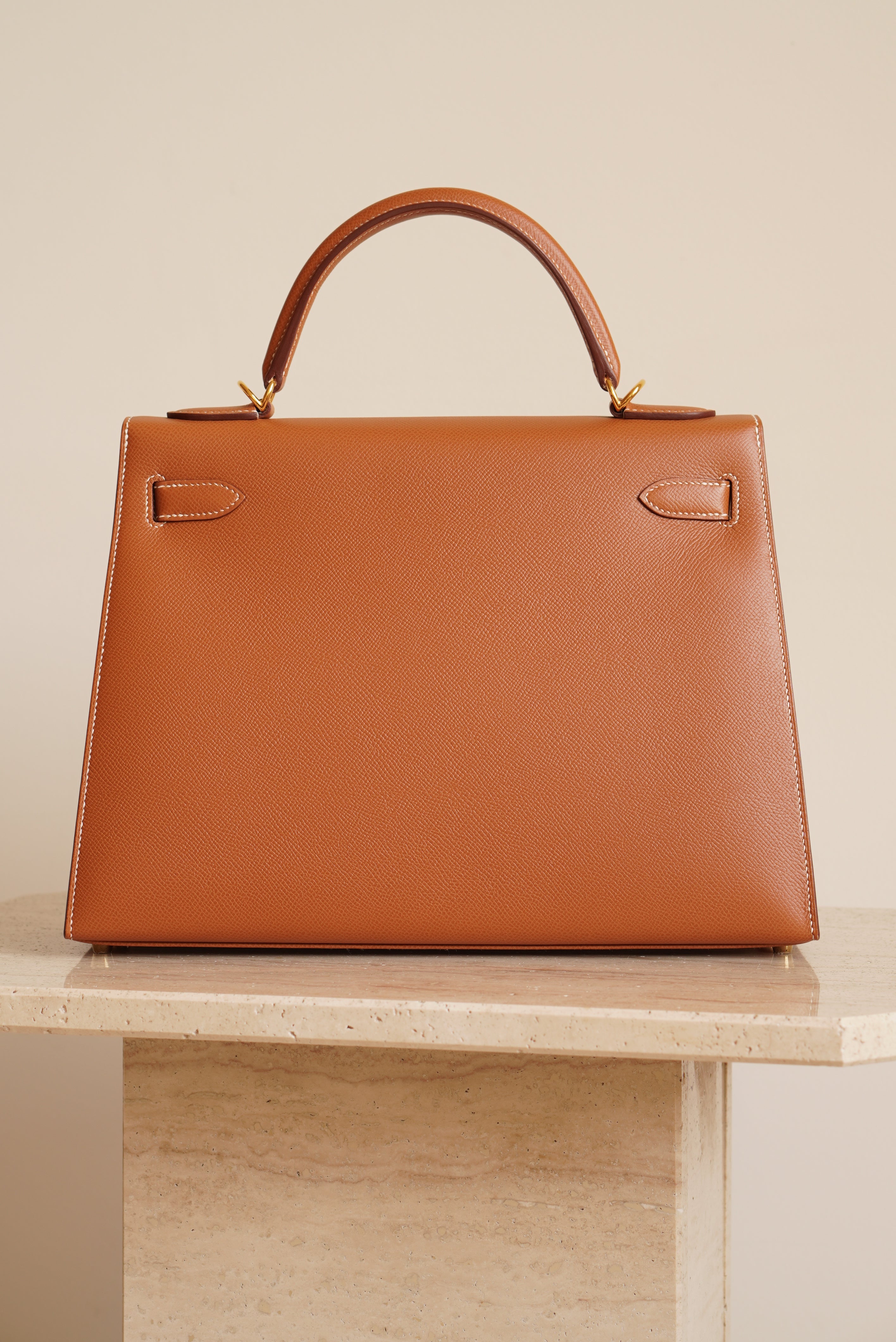 HERMÈS KELLY 32 SELLIER EPSOM | GOLD