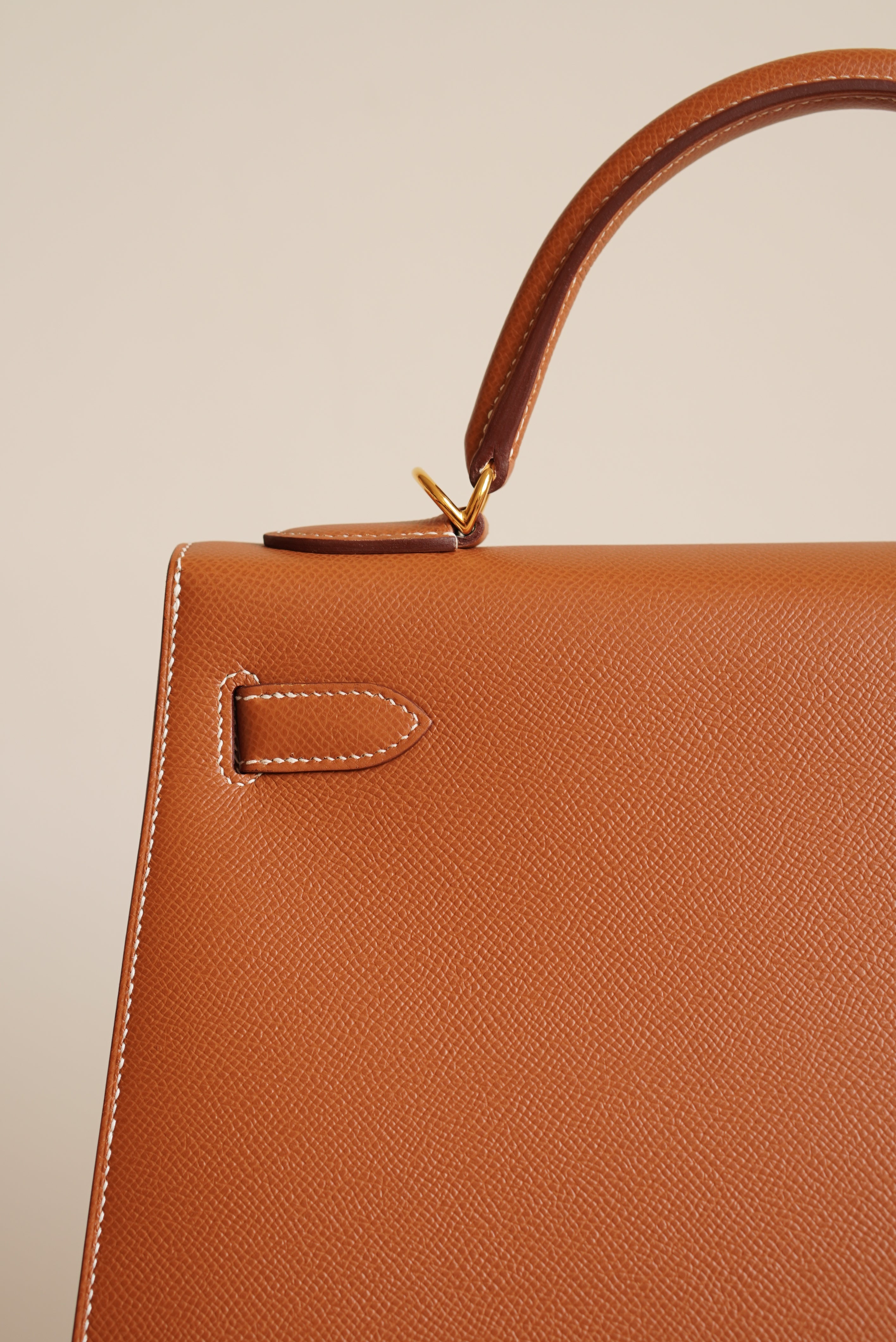 HERMÈS KELLY 32 SELLIER EPSOM | GOLD