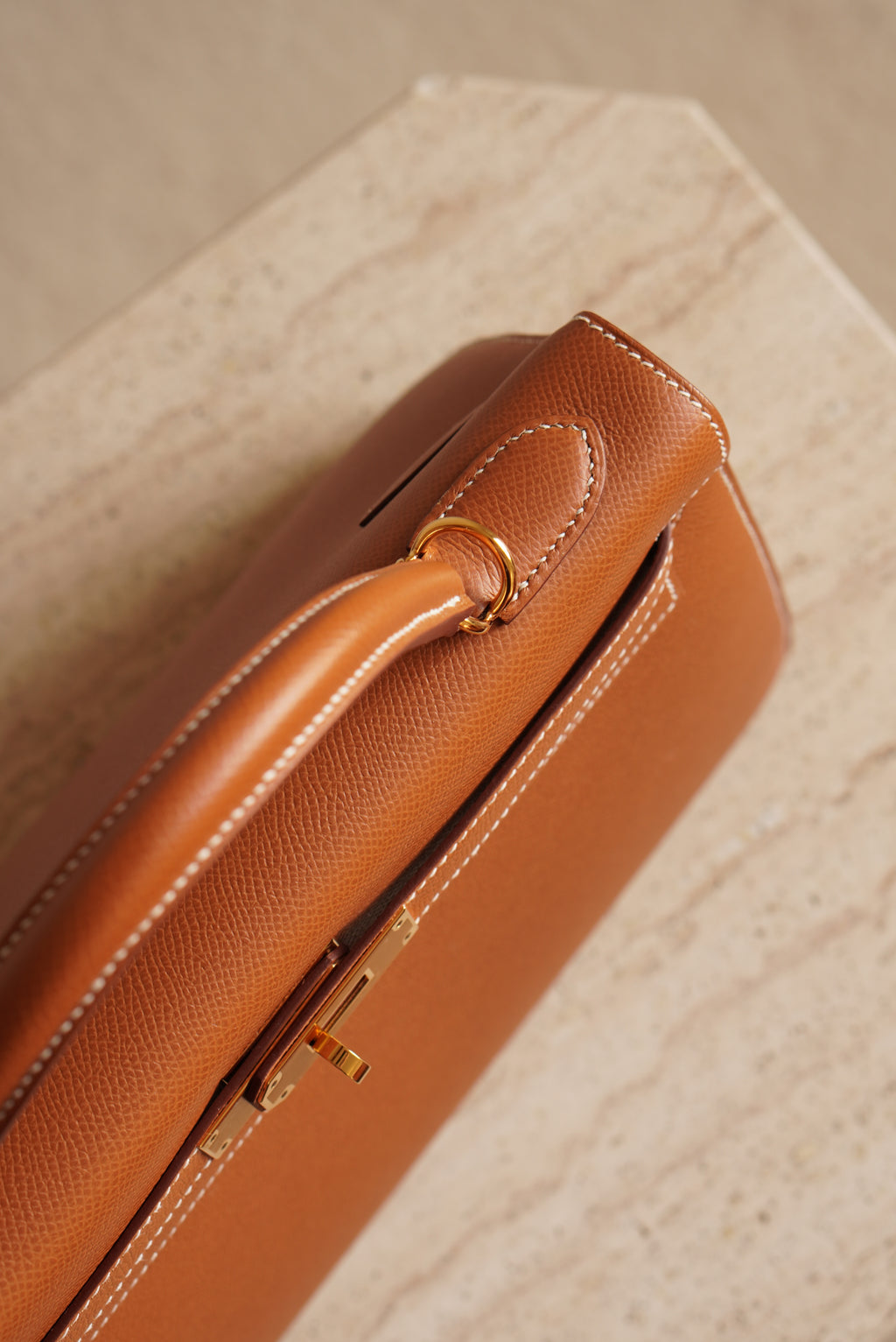 HERMÈS KELLY 32 SELLIER EPSOM | GOLD