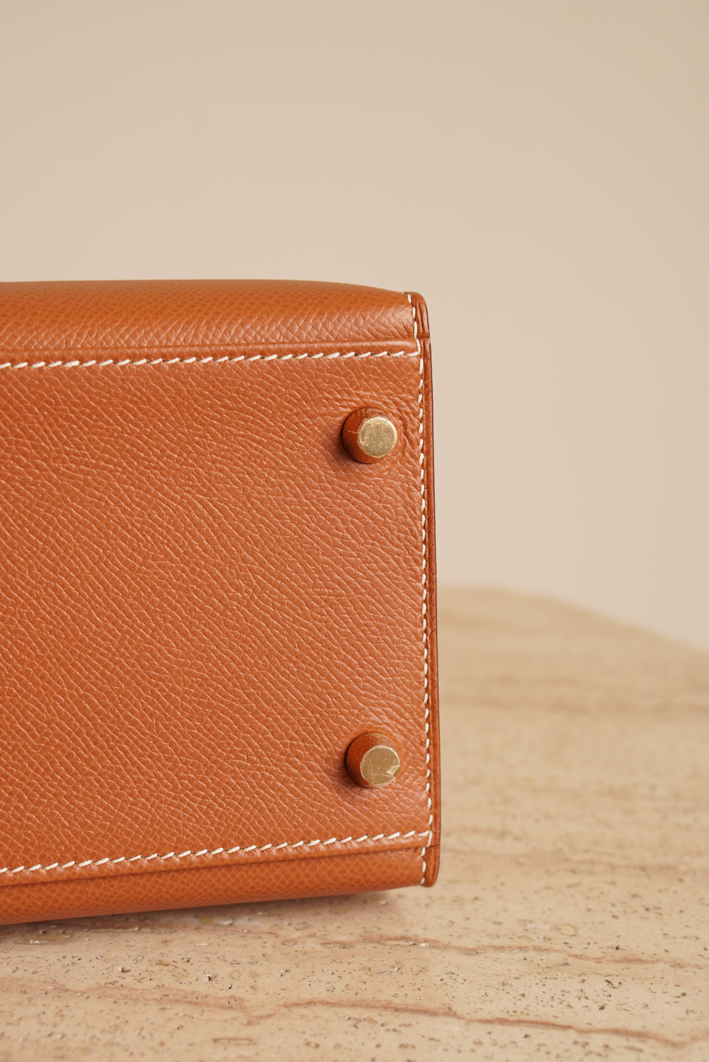 HERMÈS KELLY 32 SELLIER EPSOM | GOLD