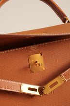 HERMÈS KELLY 32 SELLIER EPSOM | GOLD