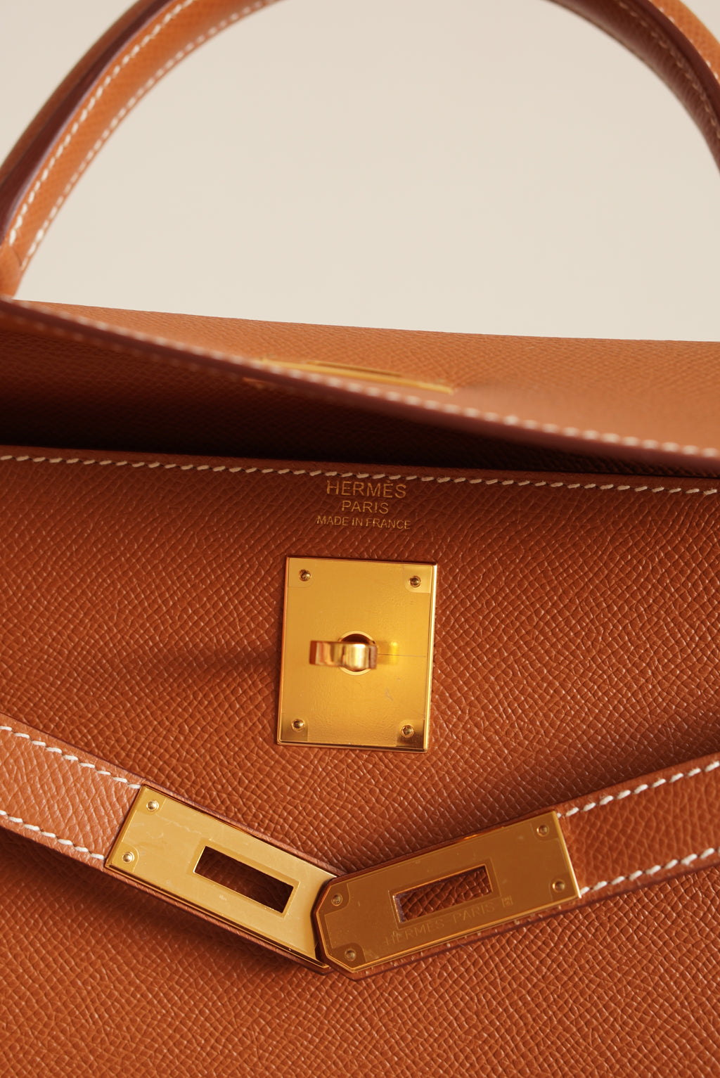 HERMÈS KELLY 32 SELLIER EPSOM | GOLD