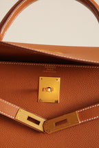 HERMÈS KELLY 32 SELLIER EPSOM | GOLD
