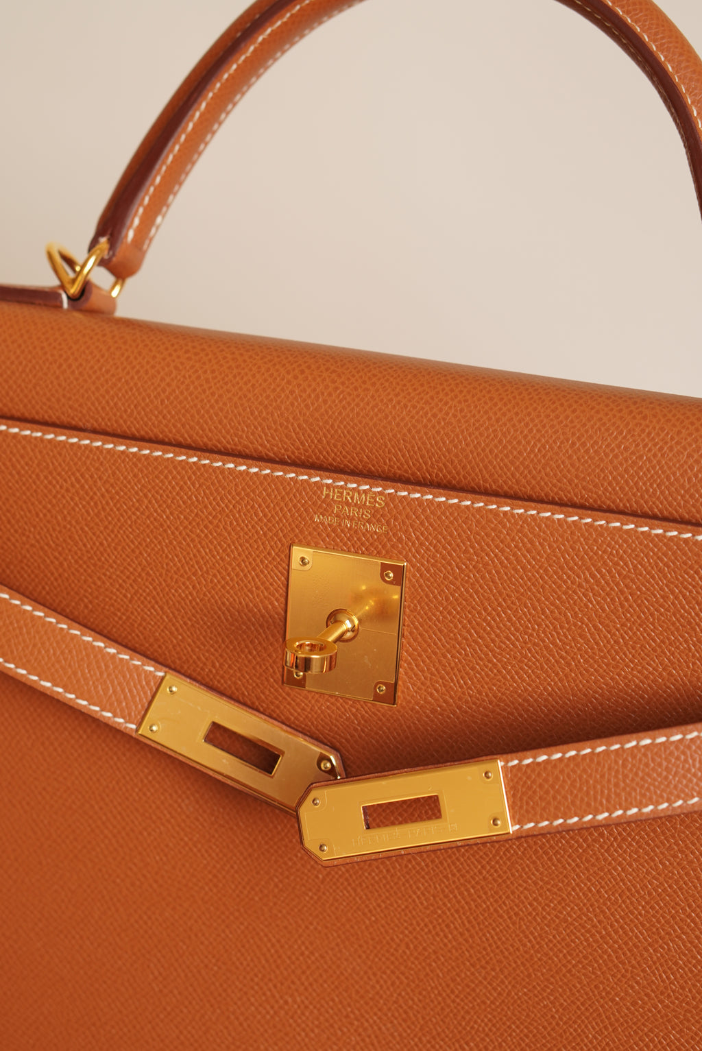 HERMÈS KELLY 32 SELLIER EPSOM | GOLD