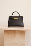 HERMÈS MINI KELLY SELLIER EPSOM | NOIR