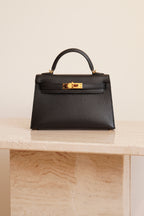 HERMÈS MINI KELLY SELLIER EPSOM | NOIR