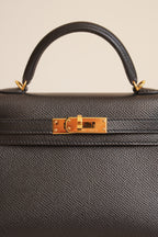 HERMÈS MINI KELLY SELLIER EPSOM | NOIR