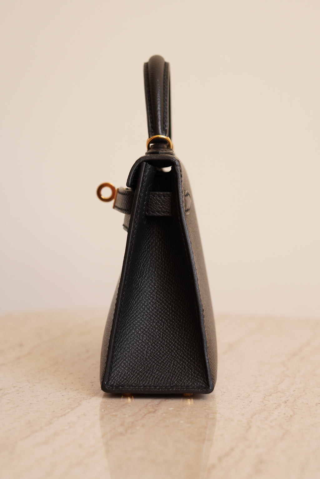 HERMÈS MINI KELLY SELLIER EPSOM | NOIR