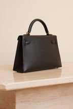 HERMÈS MINI KELLY SELLIER EPSOM | NOIR