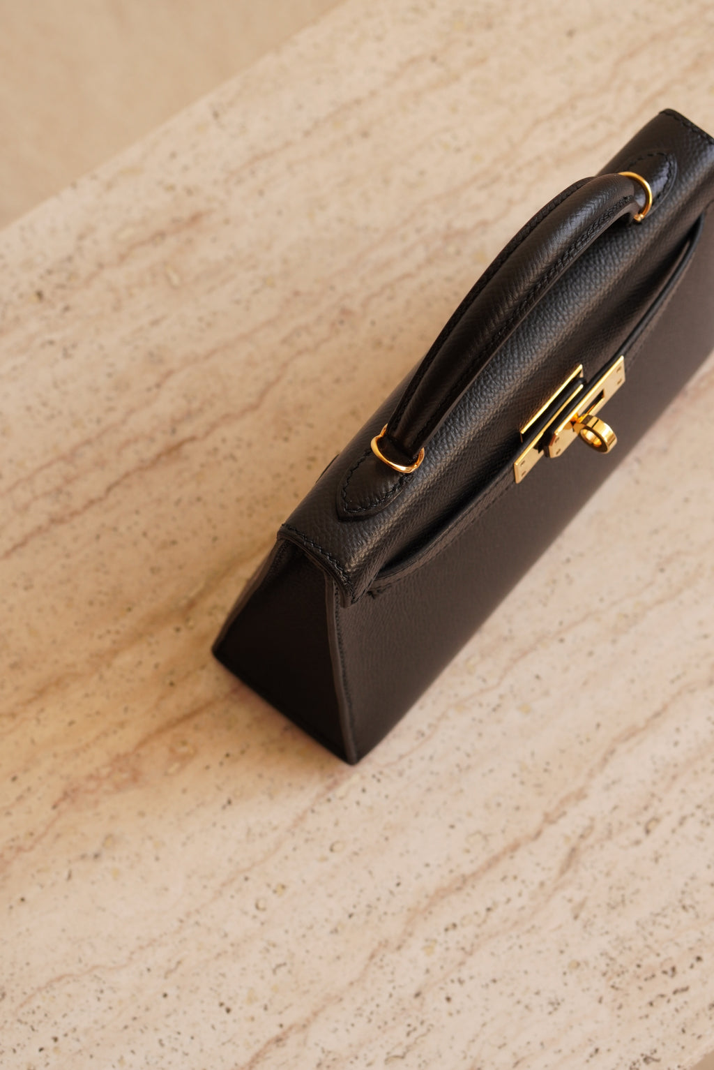 HERMÈS MINI KELLY SELLIER EPSOM | NOIR