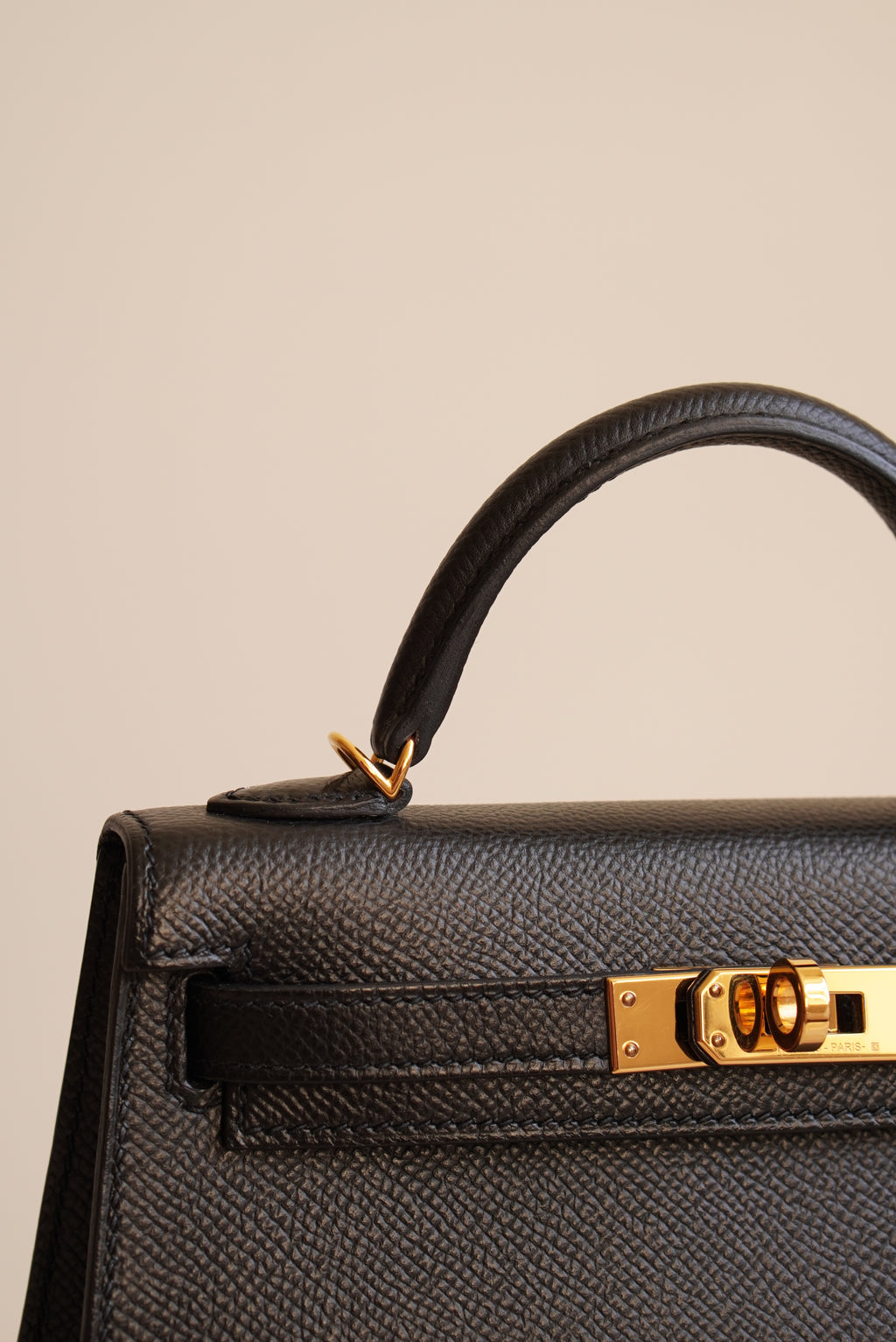 HERMÈS MINI KELLY SELLIER EPSOM | NOIR