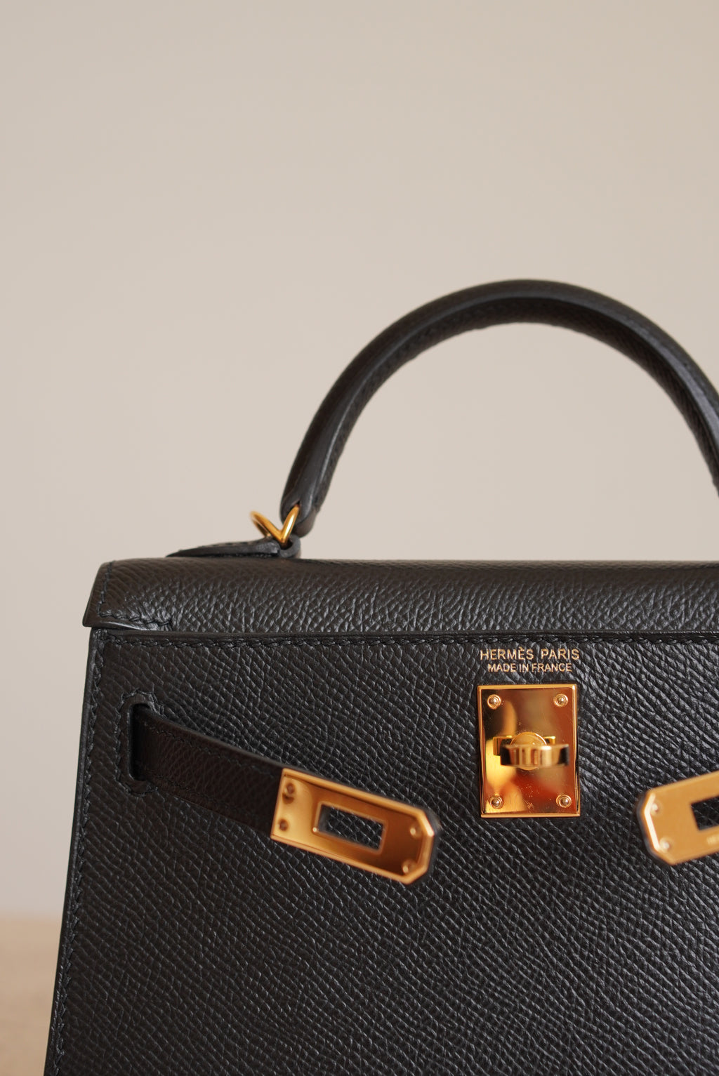 HERMÈS MINI KELLY SELLIER EPSOM | NOIR