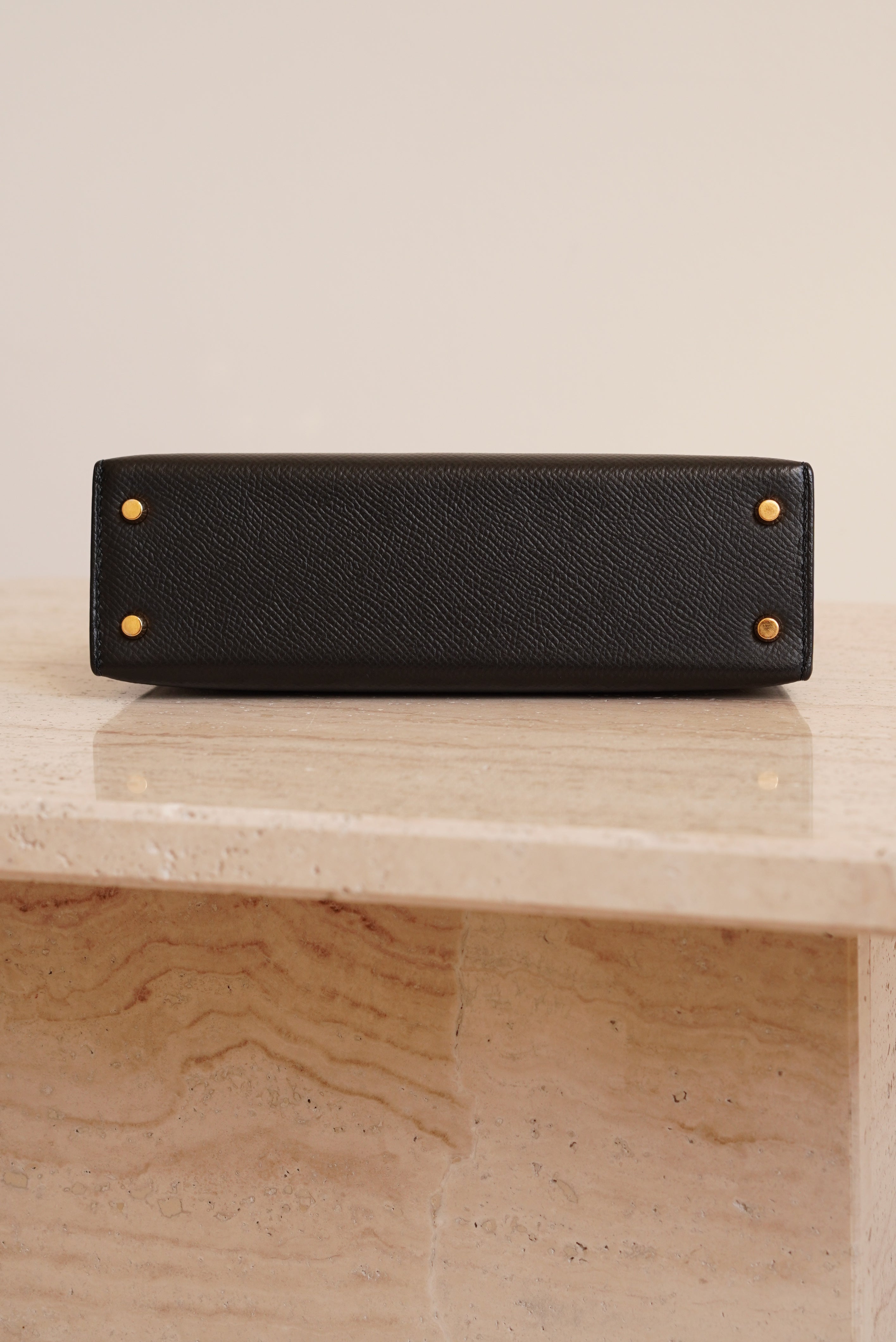 HERMÈS MINI KELLY SELLIER EPSOM | NOIR
