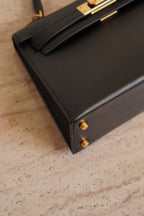 HERMÈS MINI KELLY SELLIER EPSOM | NOIR