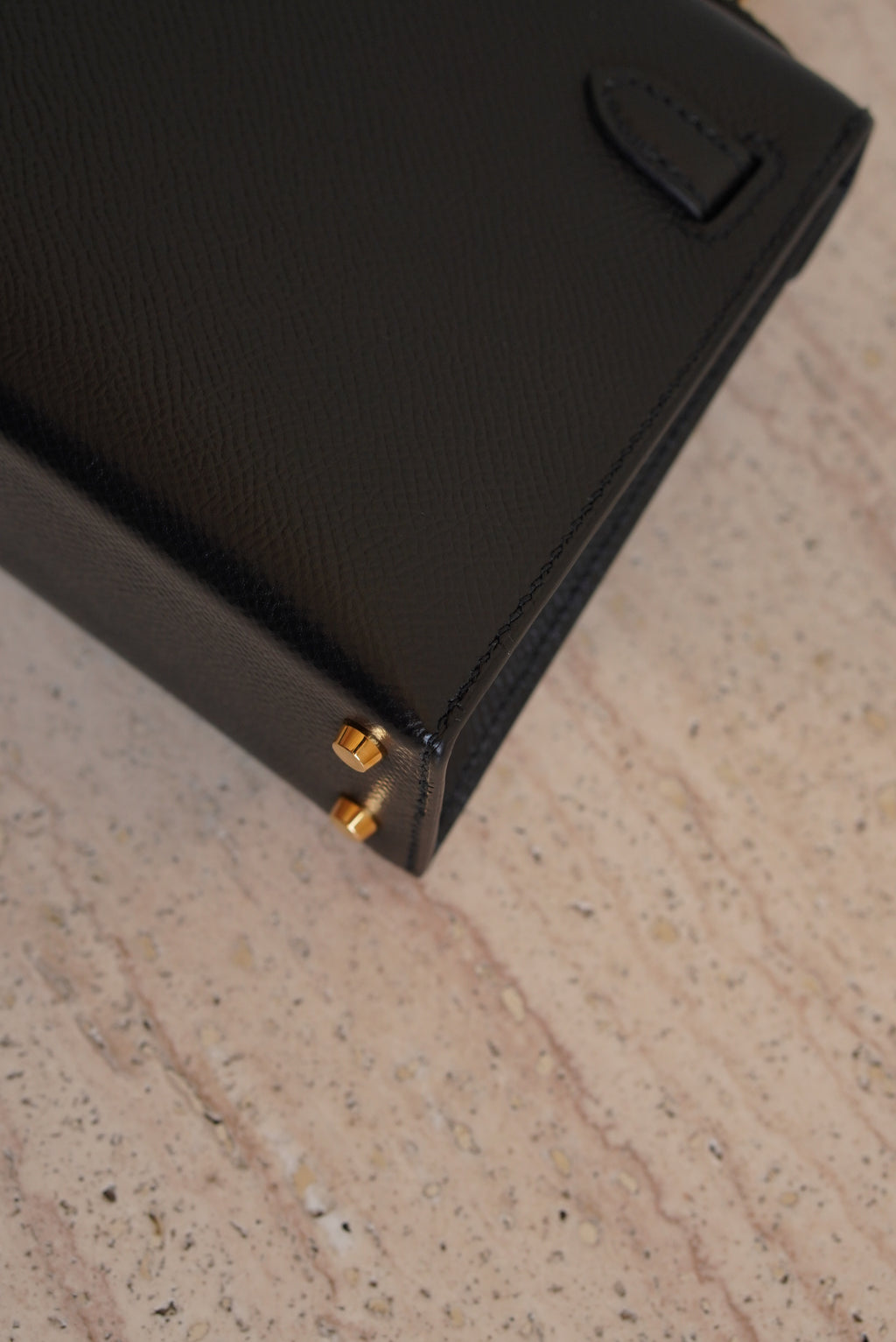 HERMÈS MINI KELLY SELLIER EPSOM | NOIR